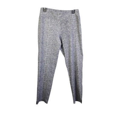 Hope & Harlow Dress Pants Womens 6 Black White Textured Stretch Career Trousers