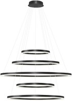 Moderne HäNgelampen 5X180W/Led, IP20, 3000K|6000K, Schwarz Neu