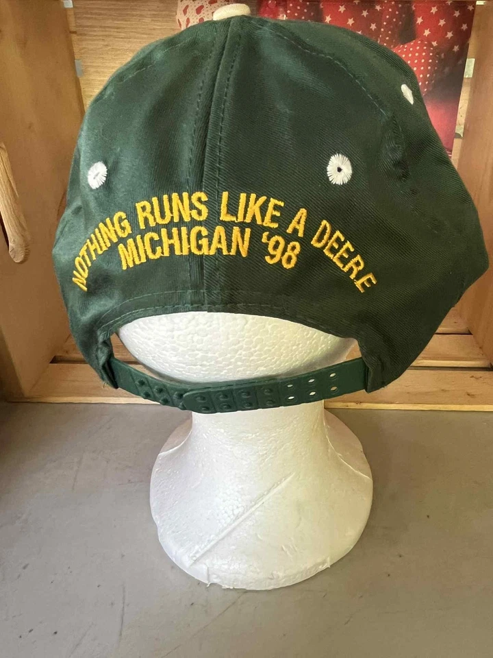 Gorra de béisbol John Deere Chad Little #97 *FIRMADA POR EL CONDUCTOR* NASCAR DE COLECCIÓN Foto 3 de 4