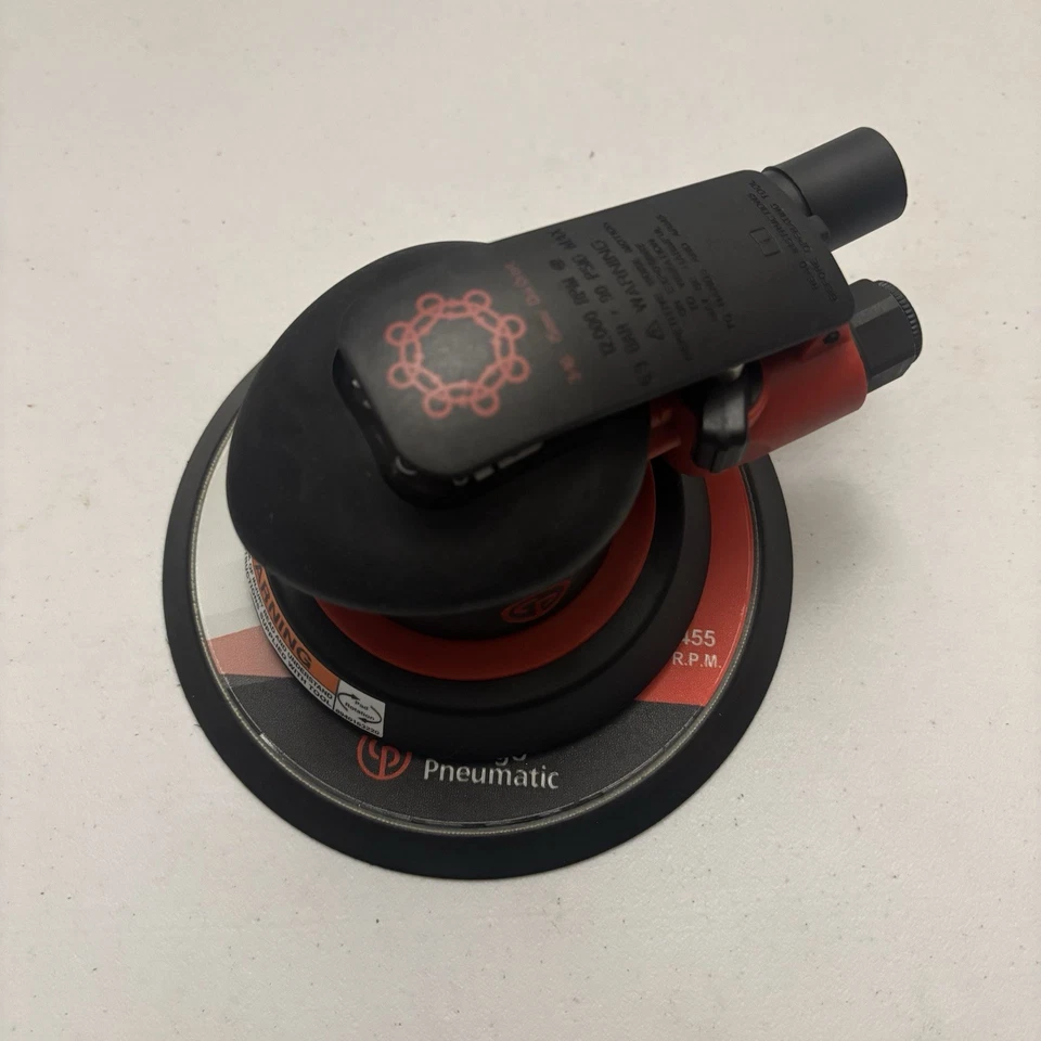 Lixadeira orbital aleatória Chicago Pneumatic CP7255, diâmetro 3/16", almofada de 6" (caixa aberta) - Imagem 2 de 4