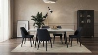 Esstisch StüHle Set Beige Grau Modern Edel Tisch Gruppe Esszimmer