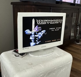 Nintendo NES Iron Sword Wizards & Warriors II 2 gioco CIB qualit&agrave; da collezione 