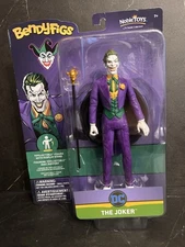 DC Comics The JOKER 7.5” Figure w/Display Stand Bendyfigs Noble Collection