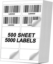 500 Sheets of 10-UP 2"x4" Shipping Labels for Laser Inkjet Printers