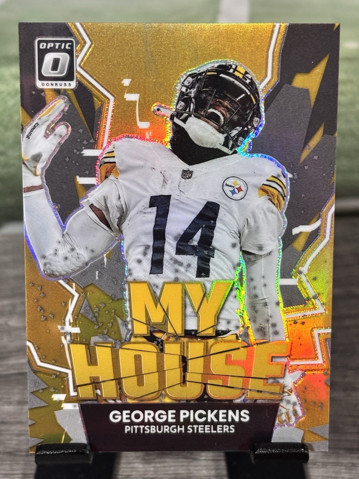 2022 Donruss Optic George Pickens My House! Rookie Gold /10 Steelers/Cowboys