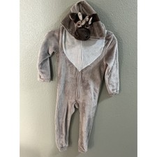 Disney Frozen II Sven Reindeer Fleece Union Suit Pajamas Small Halloween Costume
