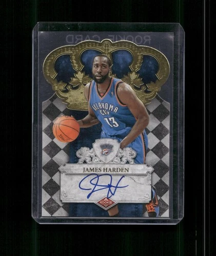 2009-10 Panini Crown Royale James Harden #104 Rookie RC Auto /599 Thunder (D)