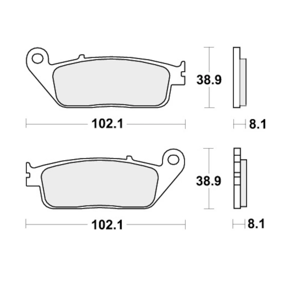 Pastillas de freno para SUZUKI RF 600 R 1993-1997 Front Street SBS Foto 2 de 4