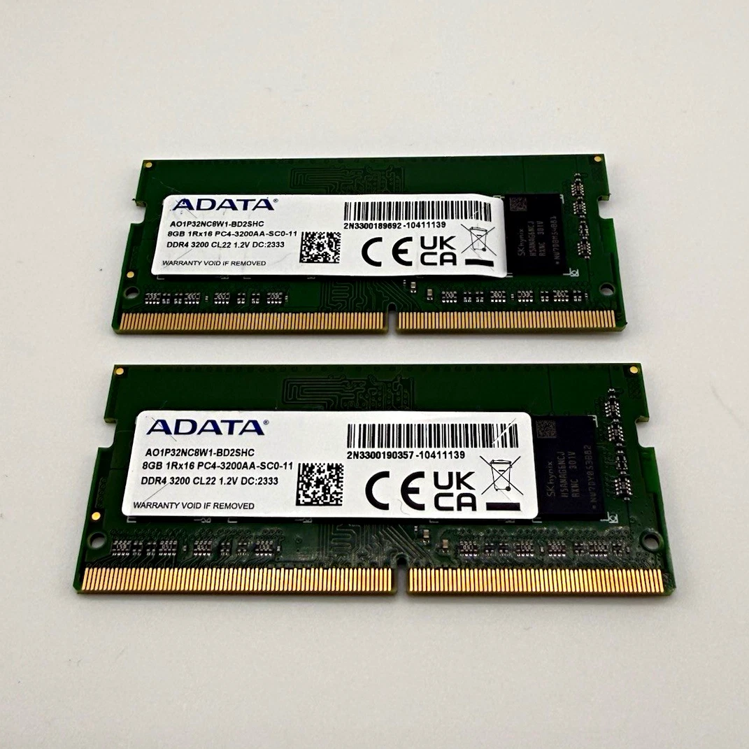 25+ ADATA DDR4 SDRAM 8 GB Capacity per Module Memory (RAM) for