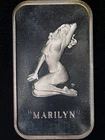 Marilyn Monroe 1 Ounce Silver Art Bar 1973 Colonial Mint 99.9% Fine - BU