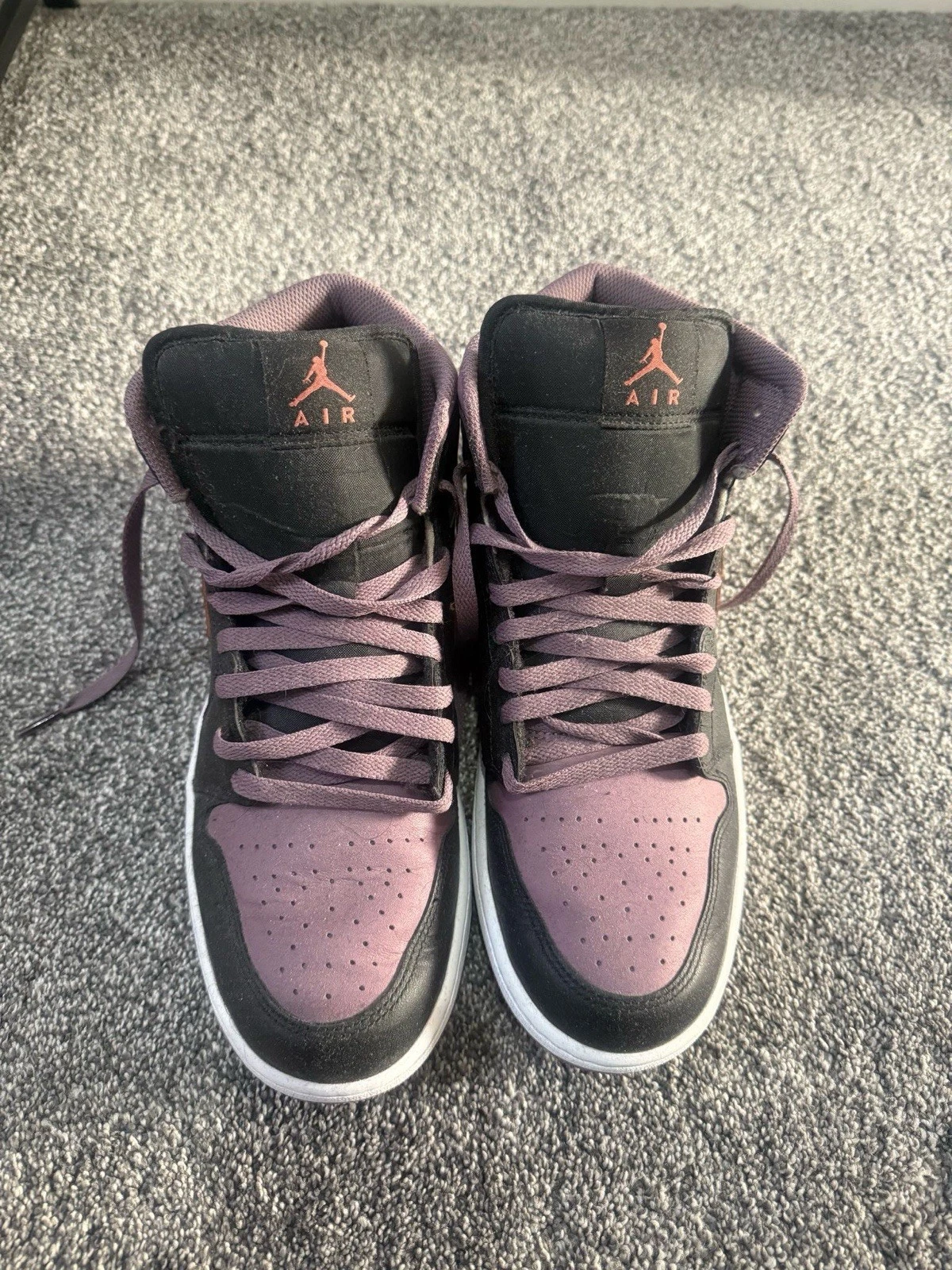 Nike Air Jordan MID SE da uomo nero arancione cielo malva taglia USA 10 5 9 5 UK