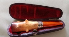 Antique Victorian Era Cheroot  Holder With Case