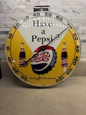 Vintage Style 12 inch Round HAVE A PEPSI COLA Thermometer / Sign Kitchen Item