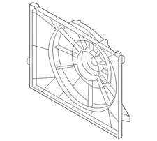 Genuine Hyundai Fan Shroud 25350-1U100