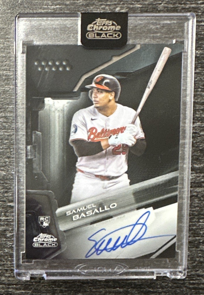 Samuel Basallo 2026 Topps Chrome Black #CBA-SB Autographs Price 