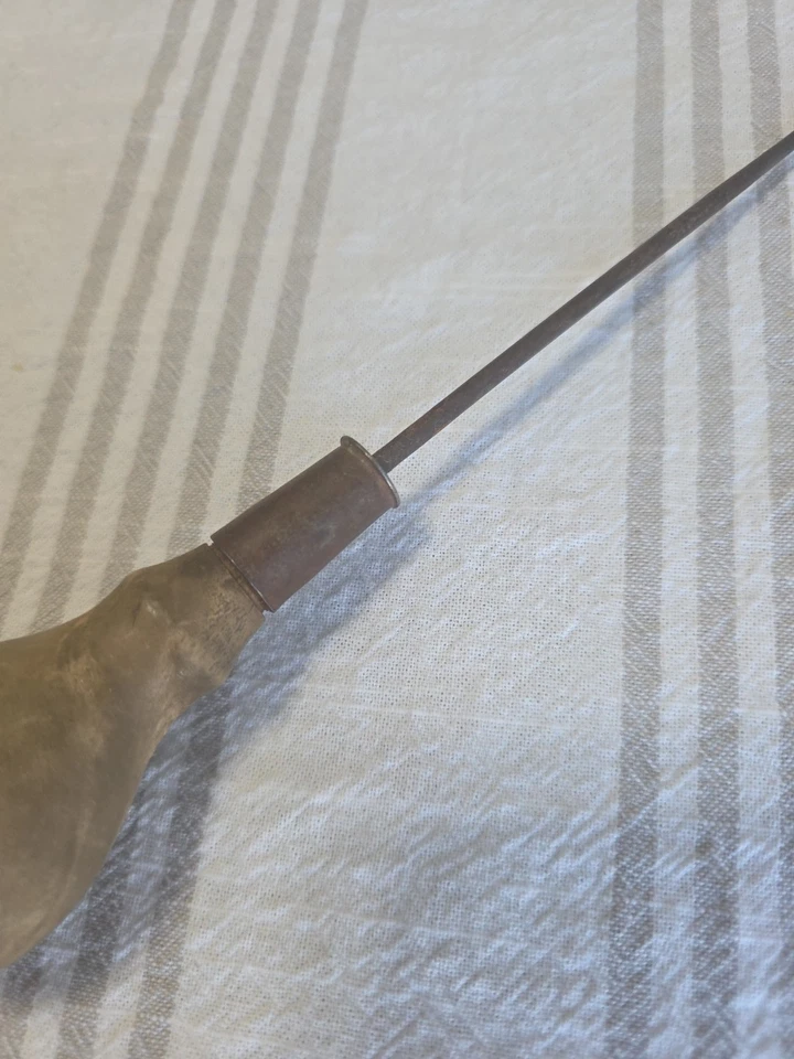 Albero in metallo con manico in legno scriba graffiatoio vintage - Immagine 2 di 4