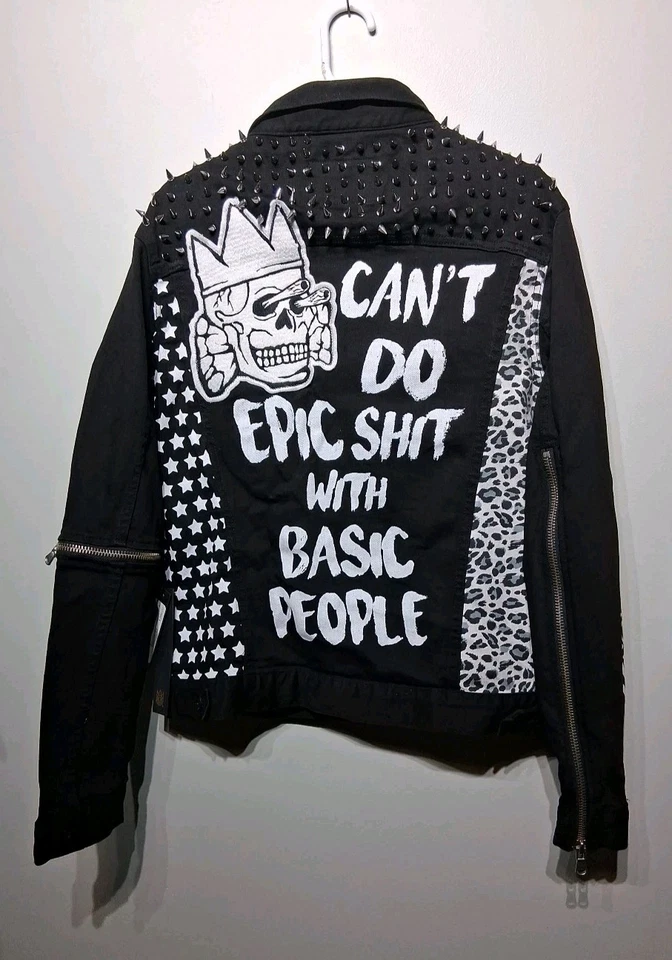 Chaqueta vaquera de whisky negra para hombre Cult of Individuality talla L nueva con etiquetas Foto 4 de 4