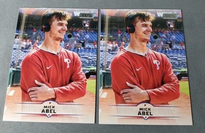 2025 Topps Stadium Club Mick Abel Rookie Lot X2 Phillies