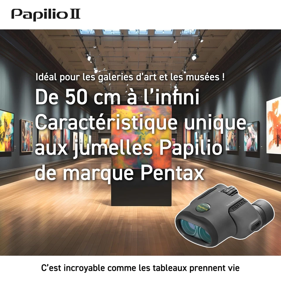 Papilio II 6.5x21 Binoculars (Gray) suitable for watching objects both close-... - Image 4 of 4