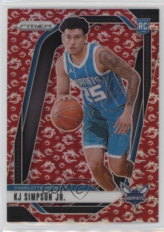 2024-25 Panini Prizm Dragon Year Prizm 12/88 KJ Simpson Jr #247 Rookie RC 1nr7