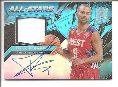 TONY PARKER 2013/14 SPECTRA All Stars  AUTO # d 19/25 SSP