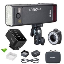 GODOX AD200 Pro II AD200Pro II 200Ws 2.4G Flash with X3-C Trigger for Canon