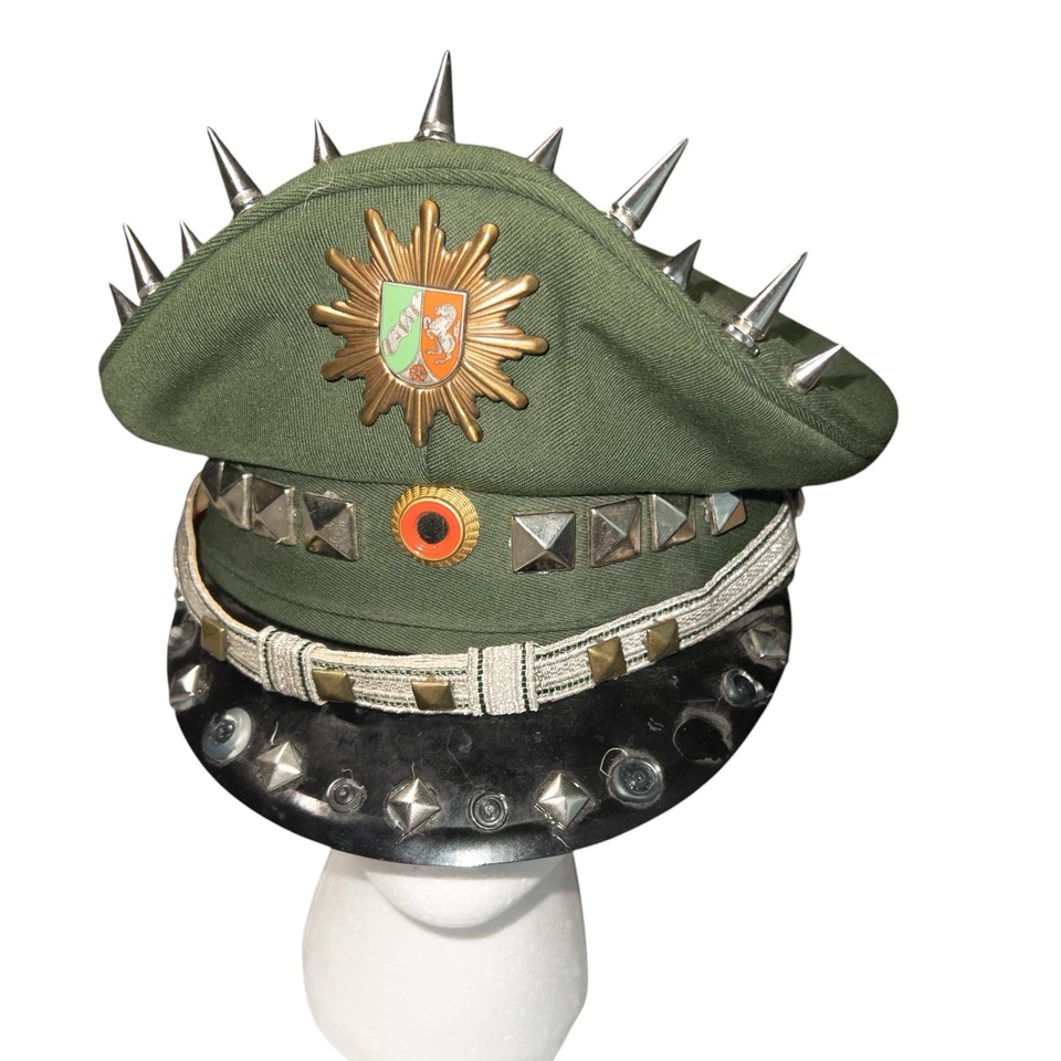 Vtg Albert Kempf Steampunk Cosplay Hat German Police Military Hat Sz 60 (7.5 US) - Image 3 of 4