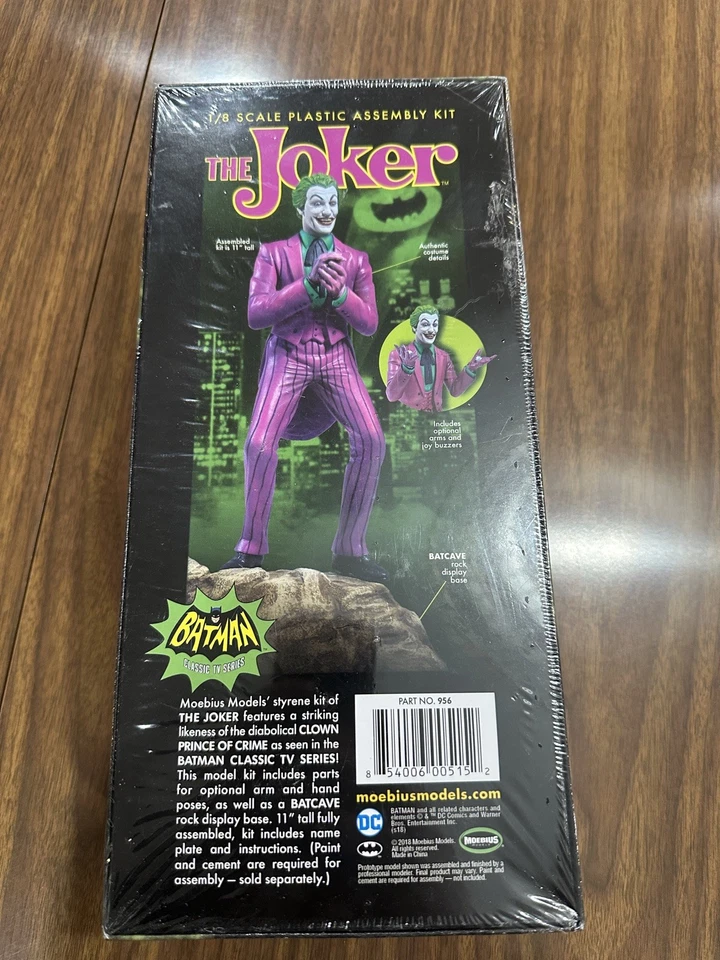 Moebius Models 956 1:8 Joker-1966 Batman TV Series plastic model kit SEALED - Image 2 of 4