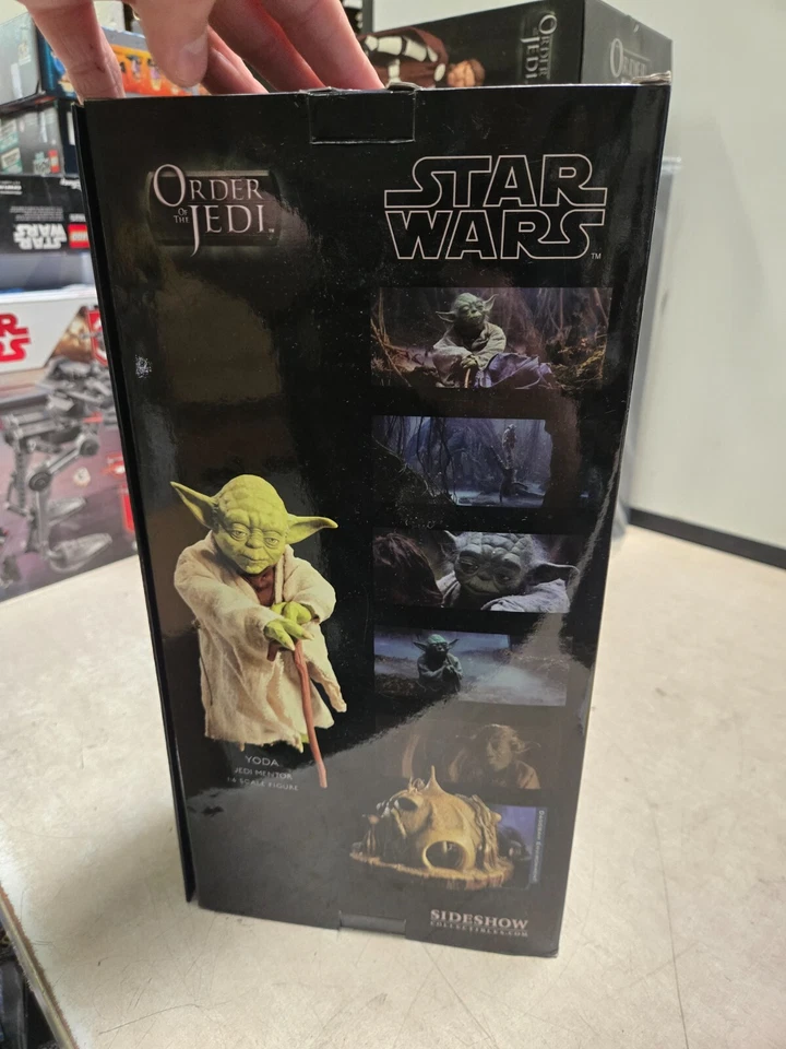 SEALED Sideshow Star Wars 1:6 YODA Jedi Mentor Exclusive 12" Order of the Jedi - Image 4 of 4