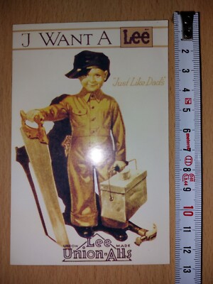 AUFKLEBER - I WANT A Lee ''Just Like Dad´s'' Jeans 
