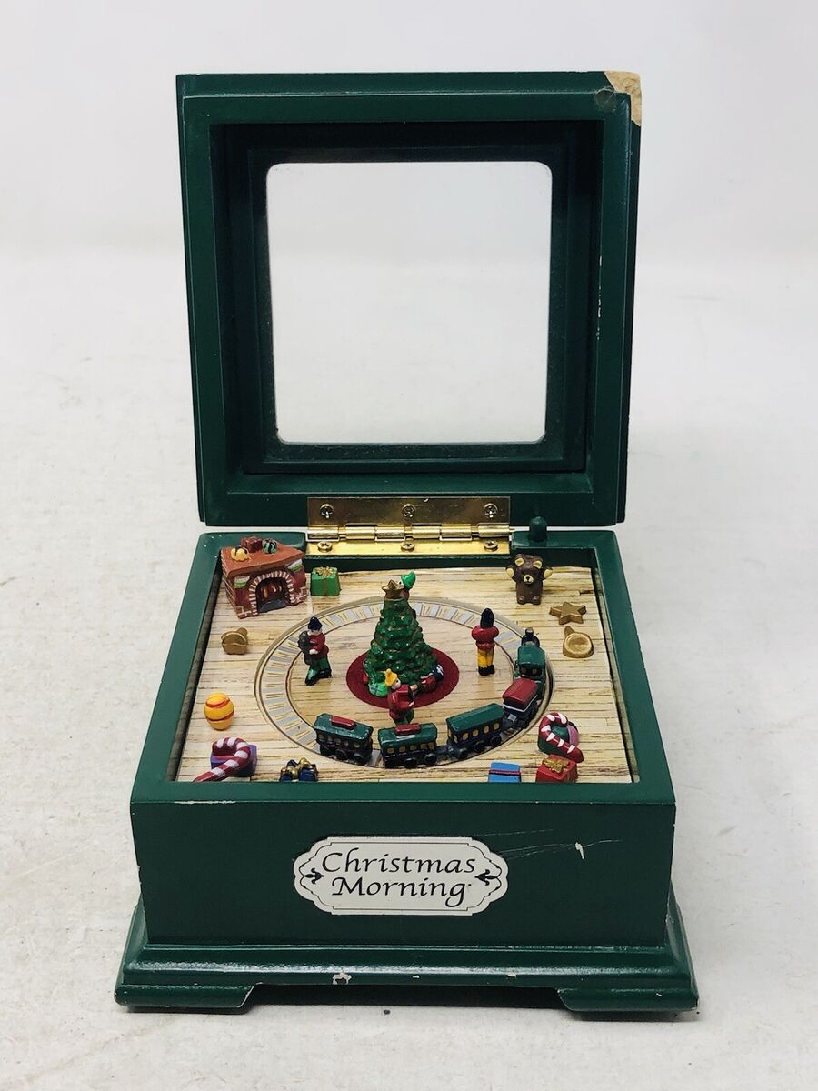 Mr. Christmas Animated Small Music Box Morning Moving Train Mr. Christmas Animated Small Music Box Morning Moving Train