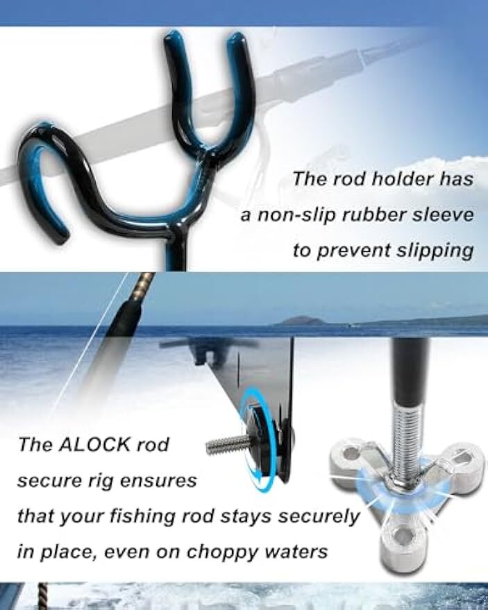 Boat Track System Rod Holder with Power Lock and Track Adapter | eBay