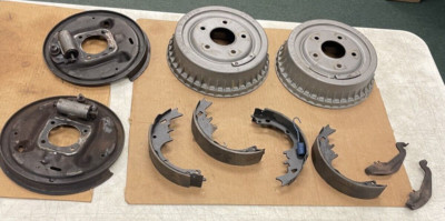 1965 Pontiac GTO Rear Drum Brake Kit Backing Plate Hardware | Brake ...