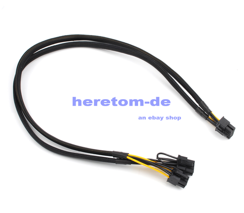 10pin to 6+8pin Für HP ProLiant DL380 G8 G9 Power Adapter kabel and GPU 50cm - Afbeelding 5 van 8