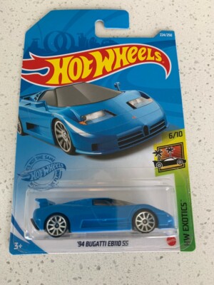 hot wheels '94 bugatti eb110 ss blue #224 224/250 2021 hw exotics 6/10 A59
