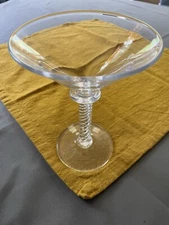 Simon Pearce  Stratton Martini Glass Air Twist Stem