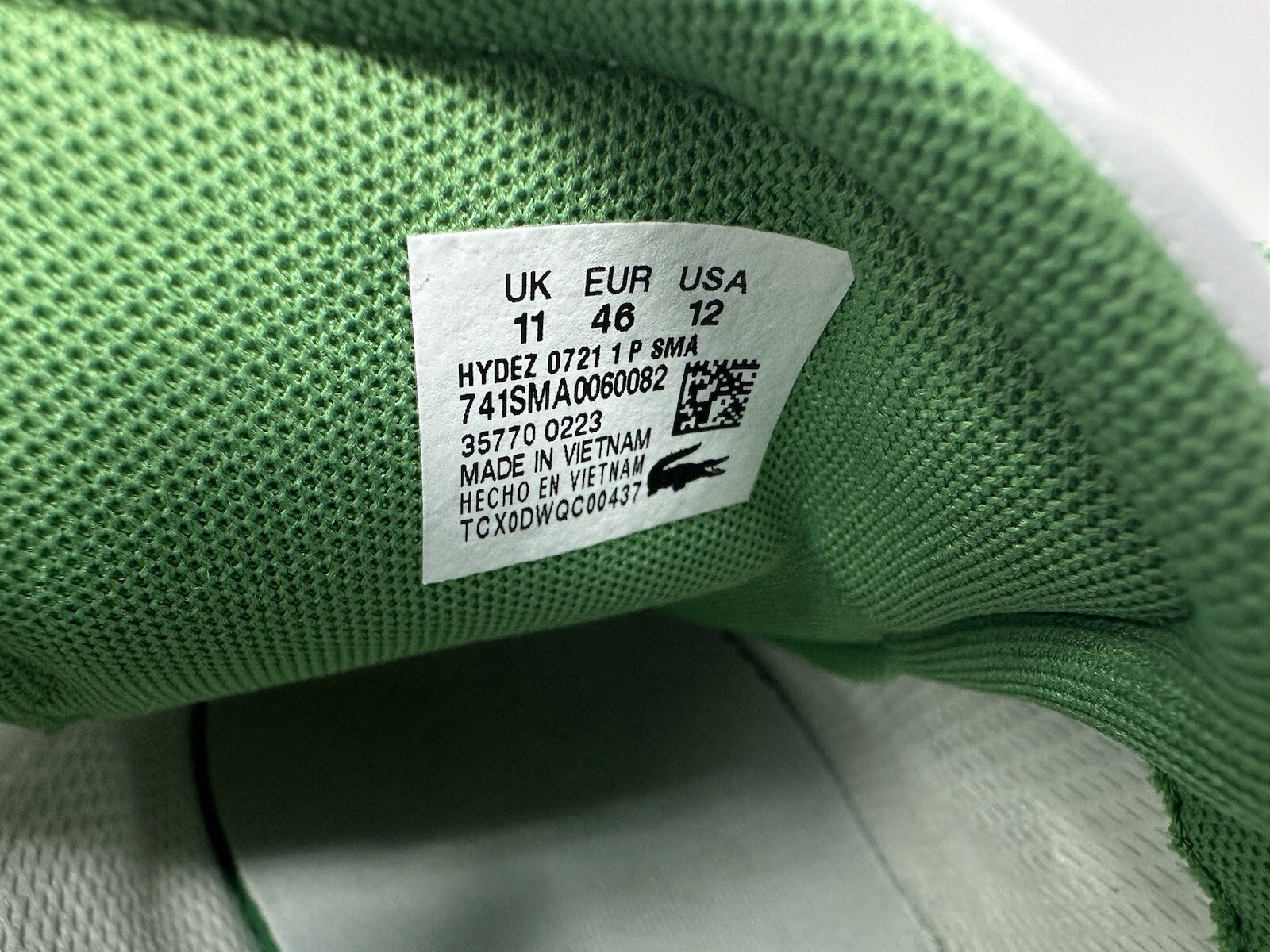 Lacoste Hydez 0721 1 P SMA Mens White Leather Lifestyle Sneakers Shoes 11 thumbnail 12