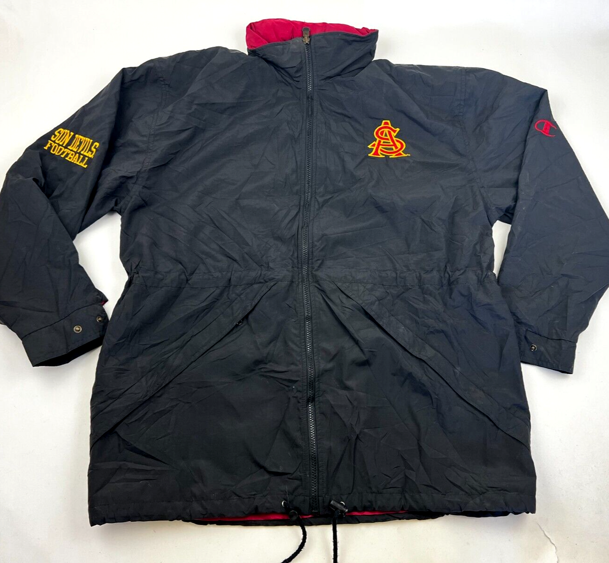 VINTAGE Arizona State Sun Devils Jacket Size Large L Champion