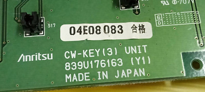 inritsu cw-key[3] UNIT 839U176163 [Y1]. | eBay
