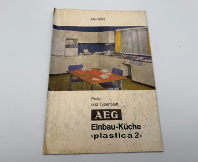 Vintage AEG May 1963 German Kitchen Cabinet Building Instruction Manual Booklet