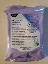 BRAND NEW Almay Makeup Remover Wipes Face Cleansing Towelettes Gentle Oil Free