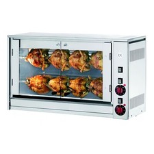 Gas Hähnchengrill -  - mit 2 Spießen für bis zu 8 Hähnchen Profi