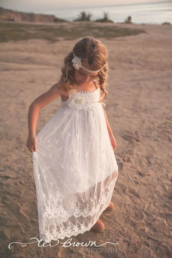 lace flower girl dresses