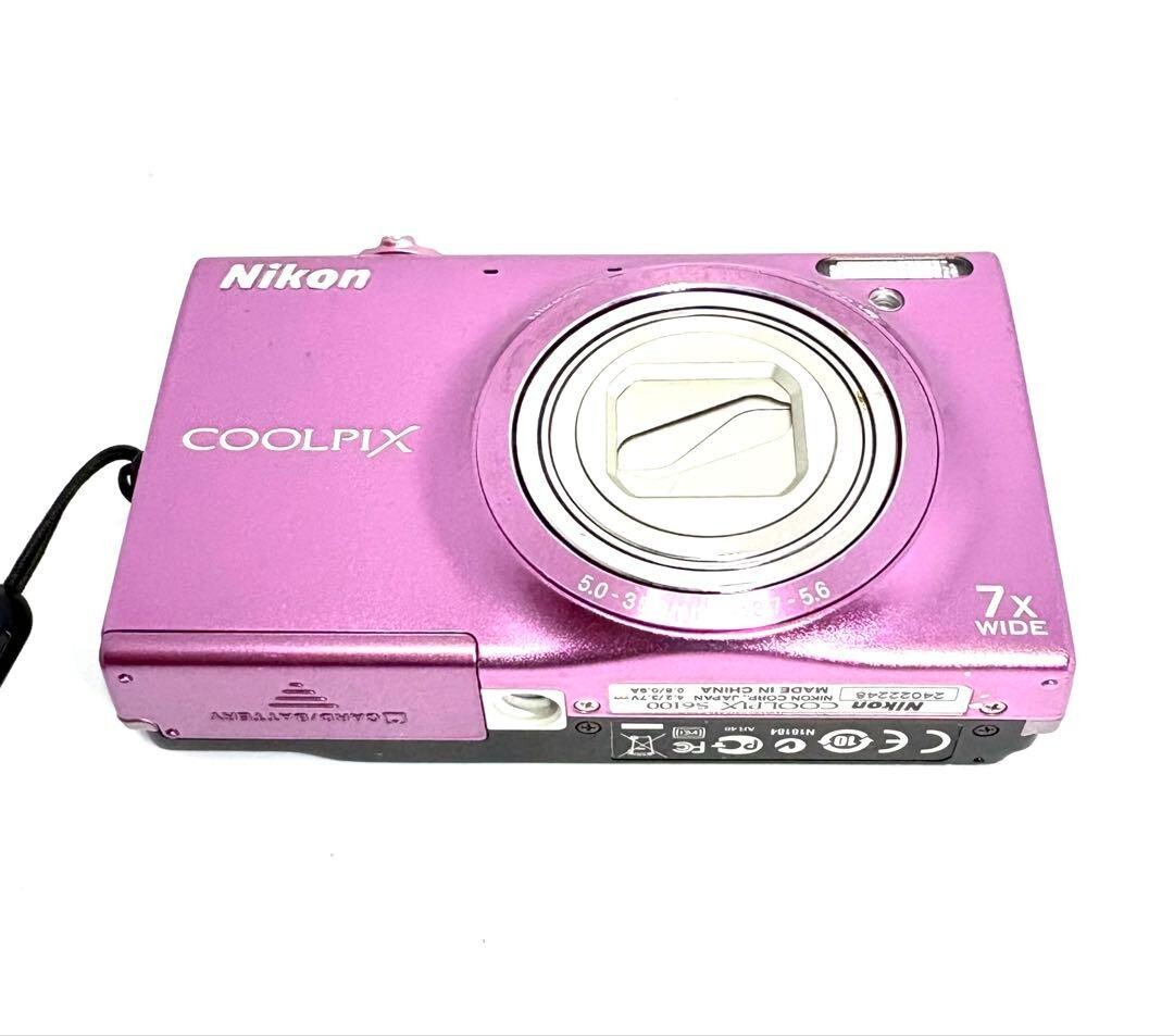 Nikon COOLPIX S6100 ピンク Near MINT BOX] Nikon COOLPIX S6100 PINK Compact Digital