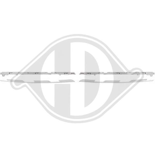 Diederichs 4407044 Zier-/Schutzleistensatz, KüHlergitter FüR Renault-image