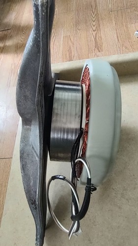Direct drive motor hub and flange shaft assembly, alternator, generator