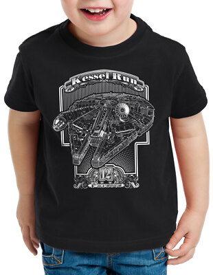 Kessel Run 12 Parsec Kinder T-Shirt rasender falke sprung millenium falke falcon