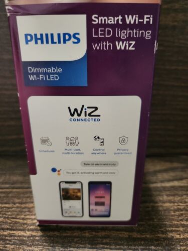 PHILIPS Smart Wi-Fi Wiz Connected Wireless LED Dimmable bulb 40W Equiv A19 AMBER - Picture 3 of 6