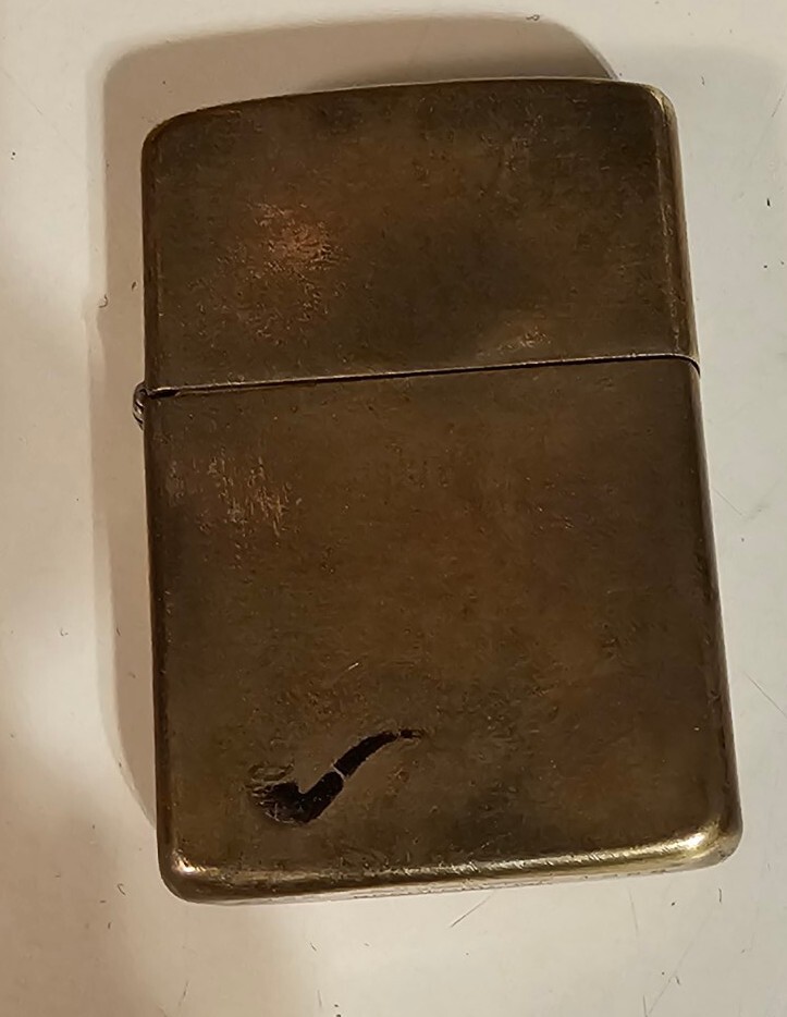 VINTAGE 1932-1988 SOLID BRASS PIPE ZIPPO LIGHTER PA With VINTAGE 1932-1988 SOLID BRASS PIPE ZIPPO LIGHTER PA With
