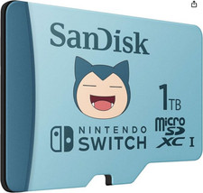 SanDisk 1TB microSDXC Card Licensed for Nintendo-Switch, Pok mon Snorlax Edition